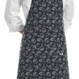 Kuchařská zástěra ke krku EGOchef s kapsou – smrtky