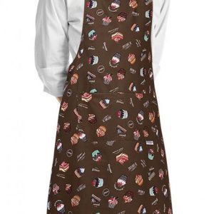 Kuchařská zástěra ke krku EGOchef s kapsou – zákusky