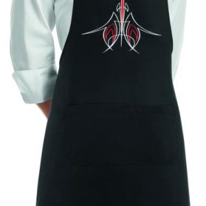 Kuchařská zástěra ke krku EGOchef BIKER s kapsou