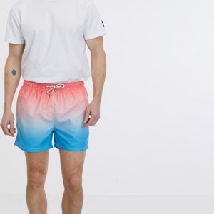 SAM 73 Pánské plavecké šortky DINO Růžová L