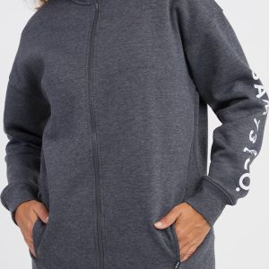 SAM 73 Dámská prodloužená mikina ASAJJ Černá M