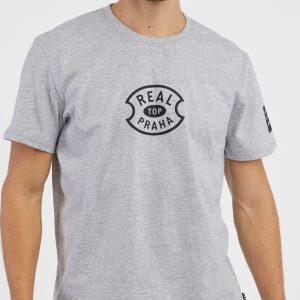SAM 73 Pánské triko DUDE – REAL TOP Šedá L