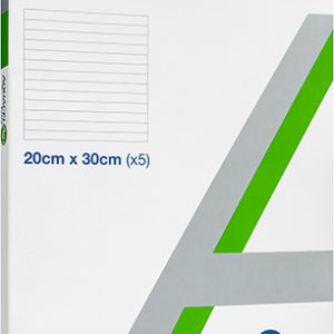 Convatec Aquacel Ag+ Extra krytí s technologií hydrofiber a se stříbrem, 5 ks Rozměr: 20×30 cm