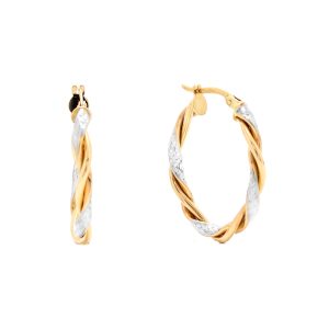 Zlaté náušnice EUBHA – kruhy