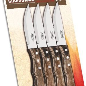 Tramontina Churrasco Steakový nůž Jumbo – hnědé dřevo, 4 ks