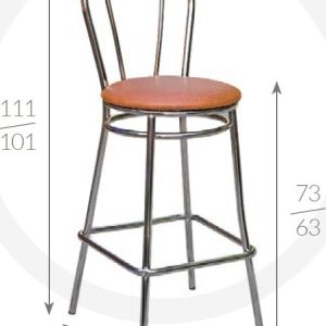 Metpol Barová židle Tulipán  111/101 x 73/63 x 47 x 40