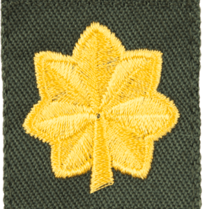 Nášivka: Hodnost US ARMY límcová Major olivová | žlutá