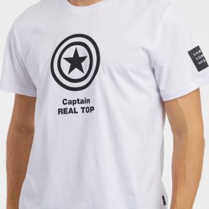 SAM 73 Pánské triko DUDE – REAL TOP Bílá M