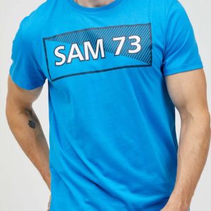 SAM 73 Pánské triko FENRI Modrá S