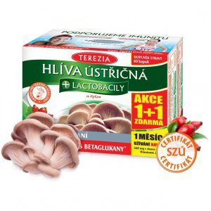 Hlíva ústřičná +  laktobacily TEREZIA 60+60 kapslí