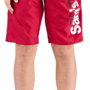 SAM 73 Chlapecké plavecké šortky RUSTY Červená 116
