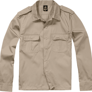 Brandit Košile US Shirt Longsleeve béžová 7XL