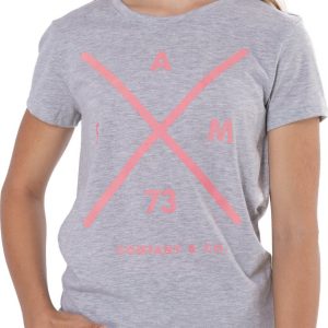 SAM 73 Dívčí triko s krátkým rukávem CAROLINE Šedá 104