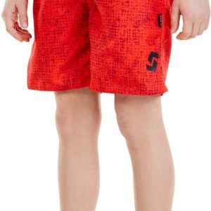 SAM 73 Chlapecké plavecké šortky DOMINIC Červená 116