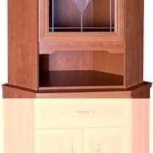 Mlot Vitrína – Rohový nástavec na komodu OSKAR OWN  70×70/105