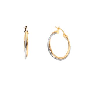 Zlaté dámske náušnice FITORE – kruhy