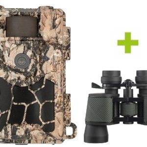 Fotopast OXE Spider 4G a klasický dalekohled FOMEI 7-21×40 ZCF Zoom + 32GB SD karta, SIM, stativ, 8ks baterií a doprava!