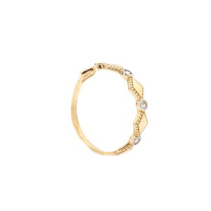 Zlatý prsten GRANIA se zirkony