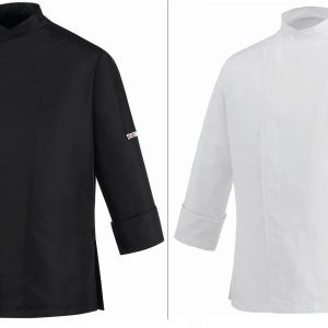 Kuchařský rondon EGOchef GUY – černý / bílý bílá,M