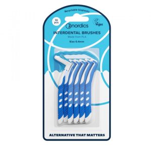 Mezizubní kartáčky z recyklovatelného bioplastu PLA 0,40 mm NORDICS 10 ks