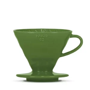 Hario V60-02 keramický tmavě zelený + 40 filtrů VDC-02-DG-BB