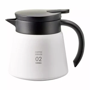 Hario Insulated Server V60-02 nerez 600 ml bílý