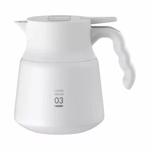 Hario Insulated Server V60-03 Plus nerez 800 ml bílý