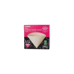 Hario V60-02 papírové filtry nebělené Misarashi VCF-02-100MK 100 ks