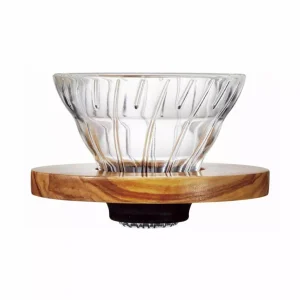 Hario V60-01 skleněný dripper, Olive