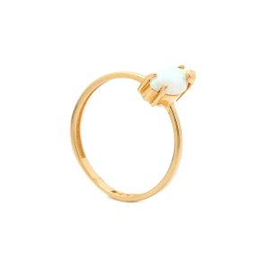 Zlatý prsten HULDA s opálem