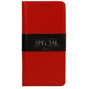 Pouzdro Flip BOOK Special Xiaomi Redmi Note 12 4G pravá kůže červené