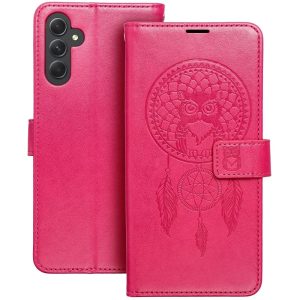Pouzdro Flip Mezzo Book Samsung A346 Galaxy A34 5G vzor lapač snů Magenta fialovo červené