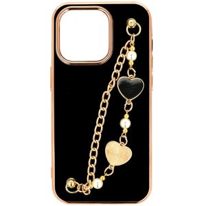Pouzdro silikon Apple iPhone 13 PRO Deco Chain Loop vzor 3 černé