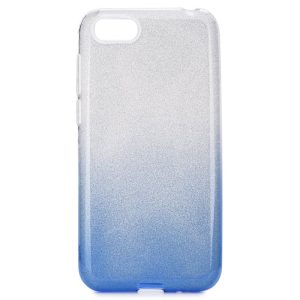 Pouzdro 1Mcz Shining Duo TPU třpytivý Samsung Galaxy A22 5G stříbrná modré