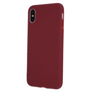 Pouzdro 1Mcz Matt TPU ochranné silikonové Realme C21 tmavě červené