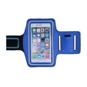 Sportovní držák na ruku pro Samsung N7100 Galaxy Note 2 a jiné telefony 5-5,8 palců – modrý