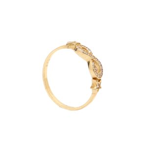 Zlatý prsten NEKONEČNO s hvězdičkami