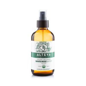 Růžová voda z bílé růže Alteya Organics v skle 240 ml