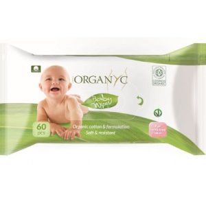 Dětské vlhčené ubrousky Organyc 60ks