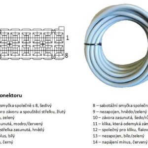 KAB 6/AA – kabel propojovací s konektorem (pro MI)