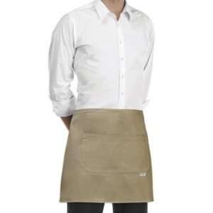 Barmanská zástěra EGOchef – Kaki 40×70 cm