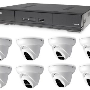 Kamerový set 1x AVTECH DVR DGD1009AV a 8x 2MPX Dome kamera AVTECH DGC1004XFT + 4x napájecí zdroj!
