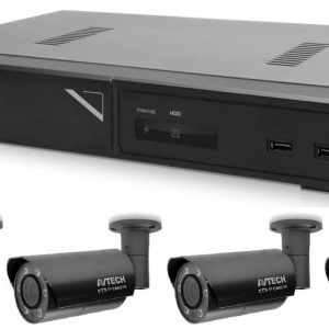 Kamerový set 1x AVTECH NVR AVH1109 a 4x 5MPX IP Bullet kamera AVTECH AVTECH AVM5547 + 4x Kabel UTP 1x RJ45 – 1x RJ45 Cat5e 15m!
