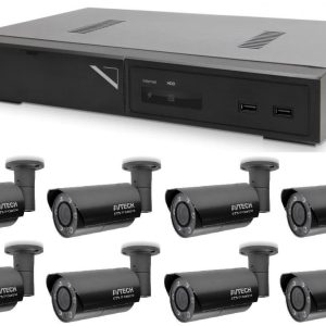 Kamerový set 1x AVTECH NVR AVH1109 a 8x 5MPX IP Bullet kamera AVTECH AVTECH AVM5547 + 8x Kabel UTP 1x RJ45 – 1x RJ45 Cat5e 15m!