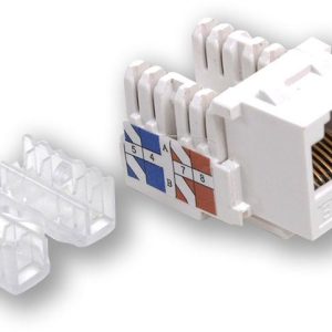 KJ-002 UPD/C5E – bílá – horní osazování, C5E