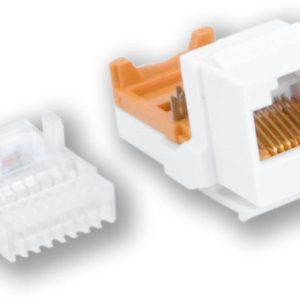 KJ-015 UTL/C5E – bílá – horní osazování, samořezný, C5E