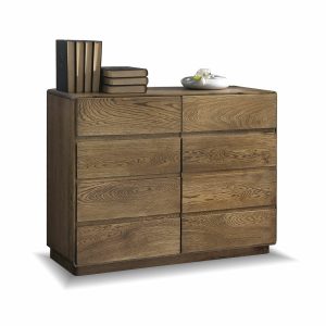 Komoda kombinovaná Atlantik 2Z, masiv dub tmavený