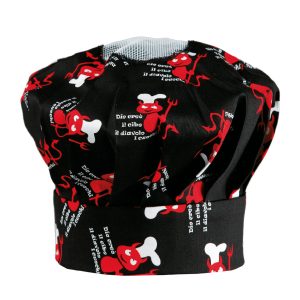 Kuchařská čepice TOMA vysoká – čertík