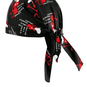 Kuchařský šátek na hlavu TOMA – čertík
