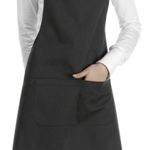 DÁMSKÁ kuchařská zástěra ke krku Profikuchar s knoflíčky – různé barvy šedá,s přední kapsou